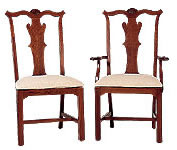 cherry dining chair chippendale