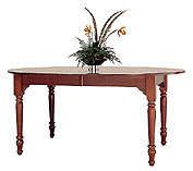 oval cherry dining table