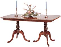 solid cherry pedestal table